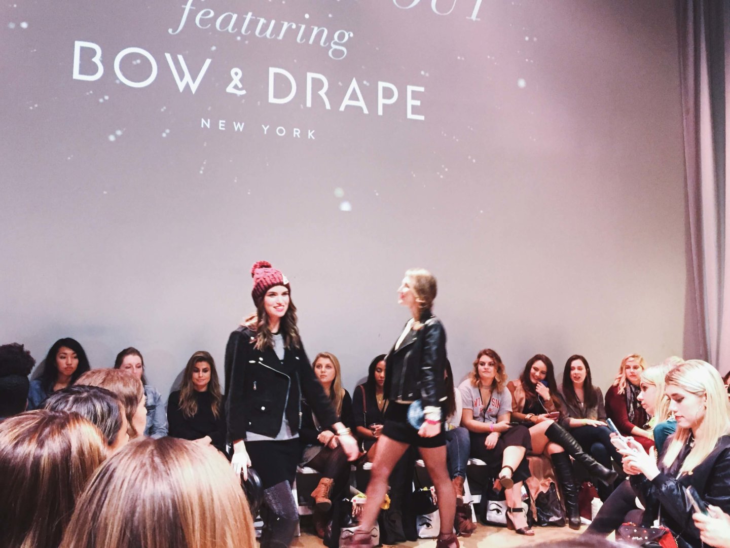 College Fashion Week in Chicago Runway Show featuring Bow + Drape.